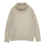 MHL. 595-9263506 ROUGH WOOL HEMP タートルネック サイズ2 セーター ニット ベージュ レディース エムエイチエル【中古】5-1214T∞