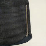 Le ciel de Harriss サイドジップ プルオーバー パーカー ネイビー ブラック レディース ルシェル ドハリス【中古】5-1220T∞