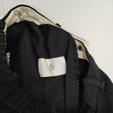 gasa 彼女の研究所ワイドタックパンツ モールスキン パンツ ブラック レディース ガサ【中古】5-1220T∞