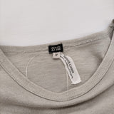 Vlas Blomme コットンリネン 12104051 半袖Ｔシャツ カットソー グレー レディース ヴラスブラム【中古】6-0407S♪
