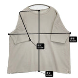 Vlas Blomme コットンリネン 12104051 半袖Ｔシャツ カットソー グレー レディース ヴラスブラム【中古】6-0407S♪