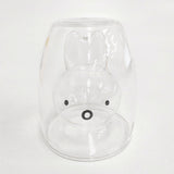 miffy 未使用 GOODGLAS ミッフィー びっくり ダブルウォールグラス グラス クリア レディース ミッフィー【中古】6-0204G◎