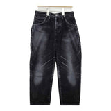 mina perhonen fete フロッキー always オールウェイズ デニムパンツ ブラック レディース ミナペルホネン【中古】5-1214T∞