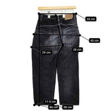 mina perhonen fete フロッキー always オールウェイズ デニムパンツ ブラック レディース ミナペルホネン【中古】5-1214T∞