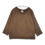 mina perhonen laundry choucho sa8778 ドルマン 七分袖 スウェット ブラウン レディース ミナペルホネンランドリー【中古】6-0415M∞