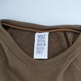 mina perhonen laundry choucho sa8778 ドルマン 七分袖 スウェット ブラウン レディース ミナペルホネンランドリー【中古】6-0415M∞