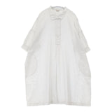 ARTS&SCIENCE 061-L593-158 コットンリネン オーバーシルエット ワンピース ホワイト レディース アーツ&サイエンス【中古】6-0514S∞