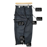 YAECA WRITE brisbane mossファブリック TUCK PANTS 176222 コットン パンツ ブラック BLACK レディース ヤエカ ライト【中古】6-0415G∞