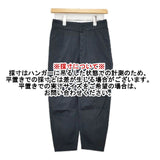 YAECA WRITE brisbane mossファブリック TUCK PANTS 176222 コットン パンツ ブラック BLACK レディース ヤエカ ライト【中古】6-0415G∞