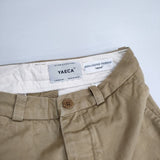 YAECA set up pants 156056 コットン サイズS セットアップ チノパンツ ベージュ KHAKI レディース ヤエカ【中古】6-0218G∞