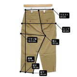 YAECA set up pants 156056 コットン サイズS セットアップ チノパンツ ベージュ KHAKI レディース ヤエカ【中古】6-0218G∞