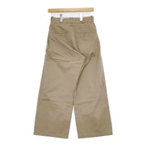 YAECA CHINO CLOTH PANTS WIDE 176203 サイズ28 チノパンツ ベージュ KHAKI レディース ヤエカ【中古】6-0218G∞