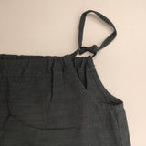 ヤンマ産業/YAMMA 紐付きサロペットパンツ 綿 コットン サロペット グリーン レディース ヤンマ産業【中古】6-0415M∞