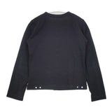 agnes b. スナップボタン キッズ12サイズ カーディガン ブラック レディース アニエスベー【中古】6-0218M∞