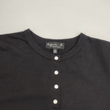 agnes b. スナップボタン キッズ12サイズ カーディガン ブラック レディース アニエスベー【中古】6-0218M∞