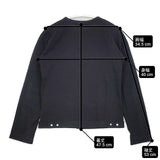 agnes b. スナップボタン キッズ12サイズ カーディガン ブラック レディース アニエスベー【中古】6-0218M∞