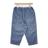 LE GLAZIK サイズ34 コットン シャンブレー クロップドパンツ ブルー レディース ルグラジック【中古】6-0415M∞