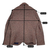 45R/45rpm アーミッシュツイードジャケット 定価70400円 ジャケット レッド ミックス レディース フォーティーファイブアールピーエム【中古】5-1214T∞