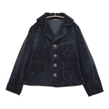 45R/45rpm セルビッチコーデュロイのアニーチロルジャケット 定価74800円 ネイビー レディース フォーティーファイブアールピーエム【中古】5-1214T♪