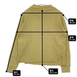 MHL. コットンリネンボトルネックプルオーバー 595-0163500 LINEN COTTON セーター ニット イエロー レディース エムエイチエル【中古】6-0415M∞