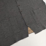 mizuiro-ind リバーシブル ニットジレ 3-229604 ベスト グレー ベージュ レディース ミズイロインド【中古】5-1214T∞