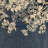 45R/45rpm ボーダーフラワープリントのブラウス インディゴ 定価61600円 ブラウス シャツ ネイビー レディース フォーティーファイブアールピーエム【中古】6-0129M∞