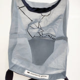 mina perhonen kiitos ワンマイルバッグ ada9321 コットンシルク トートバッグ 25SS ブルーグレー レディース ミナペルホネン【中古】5-1118G♪