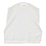 manon コットン インタック フレンチスリーブ Tシャツ 定価9900円 mnn-c-113-ms Ｔシャツ カットソー ホワイト レディース マノン【中古】6-0514S∞