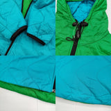 WILD THINGS プリマロフト USA製 リバーシブル サイズL ブルゾン グリーン ライトブルー メンズ ワイルドシングス【中古】5-1213T♪