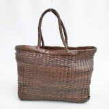 45R/45rpm メッシュ レザー トートバッグ ブラウン レディース フォーティーファイブアールピーエム【中古】5-1206G◎