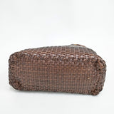 45R/45rpm メッシュ レザー トートバッグ ブラウン レディース フォーティーファイブアールピーエム【中古】5-1206G◎