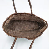 45R/45rpm メッシュ レザー トートバッグ ブラウン レディース フォーティーファイブアールピーエム【中古】5-1206G◎