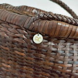 45R/45rpm メッシュ レザー トートバッグ ブラウン レディース フォーティーファイブアールピーエム【中古】5-1206G◎