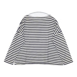 ORCIVAL ボーダー ドロップショルダー 長袖Ｔシャツ カットソー ロンＴ ホワイト ネイビー レディース オーシバル/オーチバル【中古】6-0218M∞