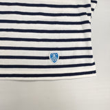 ORCIVAL ボーダー ドロップショルダー 長袖Ｔシャツ カットソー ロンＴ ホワイト ネイビー レディース オーシバル/オーチバル【中古】6-0218M∞