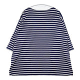 ORCIVAL ボーダー 五分袖 Ｔシャツ カットソー ネイビー ホワイト レディース オーシバル/オーチバル【中古】6-0218S∞