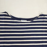 ORCIVAL ボーダー 五分袖 Ｔシャツ カットソー ネイビー ホワイト レディース オーシバル/オーチバル【中古】6-0218S∞