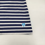 ORCIVAL ボーダー 五分袖 Ｔシャツ カットソー ネイビー ホワイト レディース オーシバル/オーチバル【中古】6-0218S∞