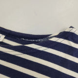 ORCIVAL ボーダー 五分袖 Ｔシャツ カットソー ネイビー ホワイト レディース オーシバル/オーチバル【中古】6-0218S∞