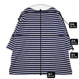 ORCIVAL ボーダー 五分袖 Ｔシャツ カットソー ネイビー ホワイト レディース オーシバル/オーチバル【中古】6-0218S∞