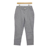 45R/45rpm 未使用 オックスストレッチのイージースリムパンツ 定価29700円 ネイビー系 ホワイト レディース フォーティーファイブアールピーエム【中古】5-1222M♪