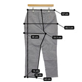 45R/45rpm 未使用 オックスストレッチのイージースリムパンツ 定価29700円 ネイビー系 ホワイト レディース フォーティーファイブアールピーエム【中古】5-1222M♪