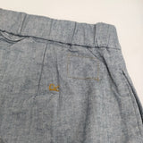 45R/45rpm 未使用 綿麻オックスストレッチのイージースリムパンツ 定価29700円 ライトブルー レディース フォーティーファイブアールピーエム【中古】5-1222M♪