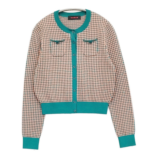 CABaN コットンカシミヤギンガムチェックカーディガン 定価42900円 39