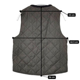 45R/45rpm リップストップナイロンキルトベスト サイズ1 定価22000円 プリマロフト ベスト カーキ レディース フォーティーファイブアールピーエム【中古】6-0105T∞