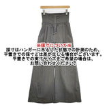 HiNT ヒント デザインスラックス WT31086 ワイドシルエット ハイウエスト パンツ グレー レディース【中古】6-0223G∞