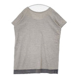 45R/45rpm YUKI COTTON くまプリント 半袖Ｔシャツ カットソー グレー レディース フォーティーファイブアールピーエム【中古】6-0514S∞