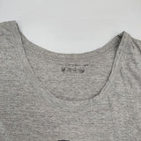 45R/45rpm YUKI COTTON くまプリント 半袖Ｔシャツ カットソー グレー レディース フォーティーファイブアールピーエム【中古】6-0514S∞