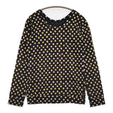 45R/45rpm ドット 水玉 長袖Ｔシャツ カットソー ロンＴ ブラック マルチ レディース フォーティーファイブアールピーエム【中古】6-0223M∞