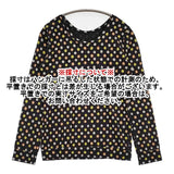 45R/45rpm ドット 水玉 長袖Ｔシャツ カットソー ロンＴ ブラック マルチ レディース フォーティーファイブアールピーエム【中古】6-0223M∞